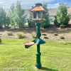 Hammered Copper Colored Metal Bird Bath