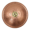 Hammered Solid Copper Bird Bath with Stake