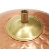 Hammered Solid Copper Bird Bath with Stake