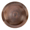 Copper Finish Hammered Metal Extra Large Bird Bath for 4 x 4 Post - BirdHousesAndBaths.com