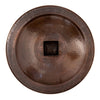 Copper Finish Hammered Metal Extra Large Bird Bath for 4 x 4 Post - BirdHousesAndBaths.com