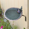 Scalloped Shell Bird Bath with Wall Bracket