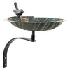 Scalloped Shell Bird Bath with Wall Bracket