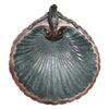Scalloped Shell Bird Bath with Wall Bracket
