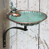 Scalloped Shell Bird Bath with Wall Bracket