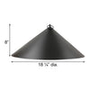 Hanging Squirrel Baffle, Black, 18.25" dia. - BirdHousesAndBaths.com