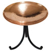 Copper Plated Metal Bird Bath with Tripod Stand - BirdHousesAndBaths.com