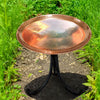 Copper Plated Metal Bird Bath with Tripod Stand - BirdHousesAndBaths.com