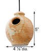 Anthony Stoneware Small Bird Feeder, Butternut