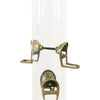Big Tube Wild Bird Feeder, Antique Brass