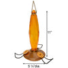 Audubon Amber Cut Glass Oriole Feeder