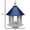 Azalea Bird Feeder with Cobalt Blue Roof