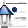Azalea Bird Feeder with Cobalt Blue Roof