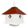 Carriage Bird House with Redwood Colored Roof - BirdHousesAndBaths.com