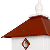 Carriage Bird House with Redwood Colored Roof - BirdHousesAndBaths.com