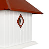 Carriage Bird House with Redwood Colored Roof - BirdHousesAndBaths.com