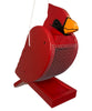 Amish Cardinal Shaped Bird Feeder - BirdHousesAndBaths.com