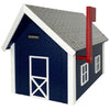 Amish Recycled Plastic Deluxe Mailbox, Patriotic Blue/White - BirdHousesAndBaths.com