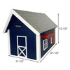Amish Recycled Plastic Deluxe Mailbox, Patriotic Blue/White - BirdHousesAndBaths.com