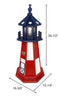 Amish Cape Henry Lighthouse, Patriotic, 34.5in. H - BirdHousesAndBaths.com