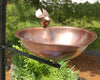 Copper Colored Heart Shaped Bird Bath