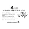 Sunshine's Bat House, Large, 200 bats - BirdHousesAndBaths.com