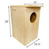 Barred Owl House, Unassembled - BirdHousesAndBaths.com