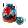 LunaLite Bell Hummingbird Feeder, Aqua/Red - BirdHousesAndBaths.com