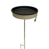 Erva Heated Beige Bird Bath with Pole - BirdHousesAndBaths.com
