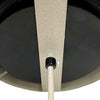Erva Heated Beige Bird Bath with Pole - BirdHousesAndBaths.com