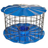 Caged Bluebird Feeder, Blue