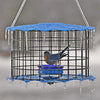 Caged Bluebird Feeder, Blue