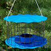 Caged Bluebird Feeder, Blue