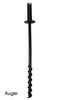 Erva Birding Pole with Ground Auger, 6' 8"H x 1" O.D. - BirdHousesAndBaths.com