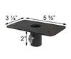 Mounting Plate for 1" Outer Diameter Poles - BirdHousesAndBaths.com