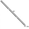 Three Piece Birding Pole, Black, 6' 8" x 1" O.D. - BirdHousesAndBaths.com