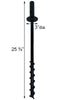 Erva Ground Socket for 1" Outer Diameter Pole - BirdHousesAndBaths.com