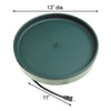 Farm Innovators 3-IN-1 Heated Bird Bath, Green / Light Green - BirdHousesAndBaths.com