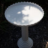 Farm Innovators Scalloped Heated Bird Bath & Pedestal - BirdHousesAndBaths.com