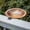 Deck Mount Copper Bird Bath, 13.5"