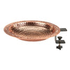 Deck Mount Copper Bird Bath, 13.5"