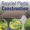 Recycled Plastic Suet Log Feeder, Brown & Gray