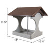 Recycled Plastic Suet Log Feeder, Brown & Gray