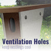 Recycled Plastic Slant-Front Bluebird House, Brn
