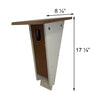 Recycled Plastic Slant-Front Bluebird House, Brn