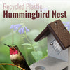 Recycled Plastic Hummingbird Nest, Brown and Gray