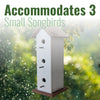 Recycled Plastic Triple Wren House, Vertical
