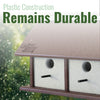 Recycled Plastic Triple Wren House, Horizontal