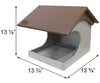 Amish Made Recycled Plastic Cardinal Platform Bird Feeder - BirdHousesAndBaths.com