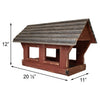Covered Bridge Bird Feeder, Red